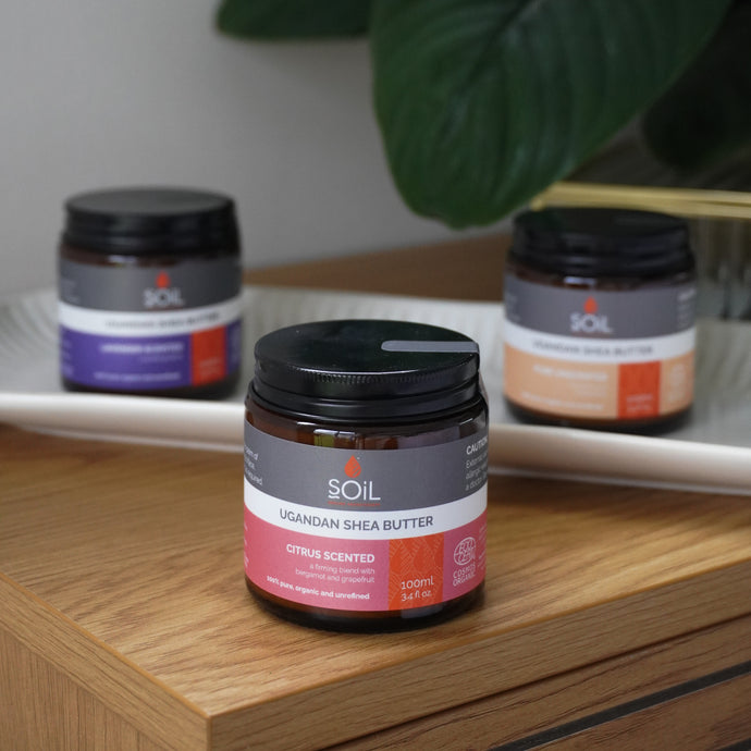 SOiL Certified Organic Shea Butter – elegant new packaging!