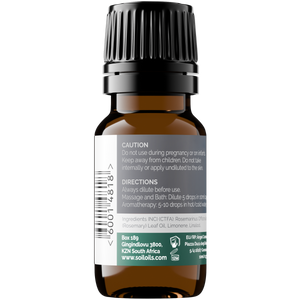 Organic Rosemary Essential Oil (Rosemarinus Officinalis) 10ml