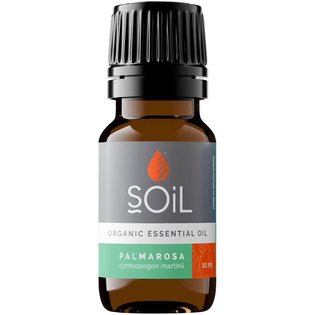 Organic Palmarosa Essential Oil (Cymbopogon Martini) 20ml
