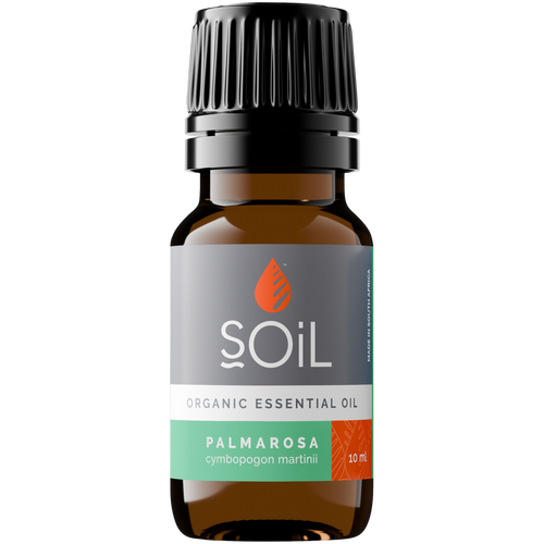 Organic Palmarosa Essential Oil (Cymbopogon Martini) 10ml