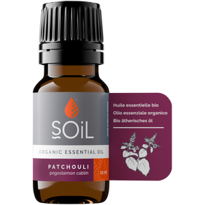 Organic Patchouli Essential Oil (Pogostemon Cablin) 10ml