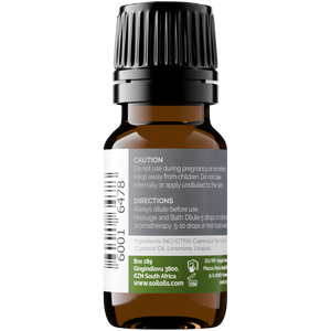 Organic Cypress Essential Oil (Cupressus Sempervirens) 10ml