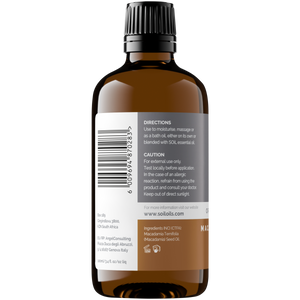 Organic Macadamia Nut Oil (Macadamia Integrifolia) 100ml