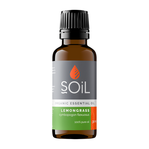 Organic Lemongrass Essential Oil (Cymbopogon Citratus) 30ml