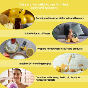 Organic Lemon Essential Oil (Citrus Limon) 20ml