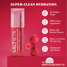 Functional Electrolyte Drink Mix - Sports Hydration - Raspberry Salt - 30 Pack
