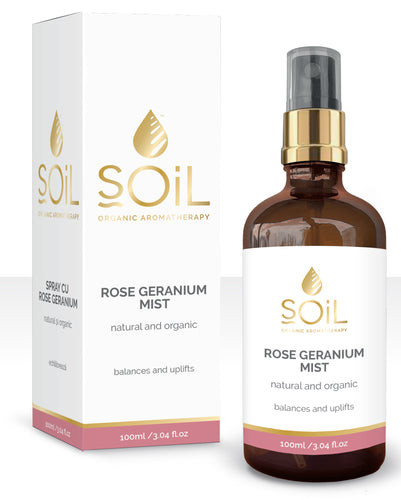 Natural and Organic Rose Geranium Mist 100ml - COMING SOON