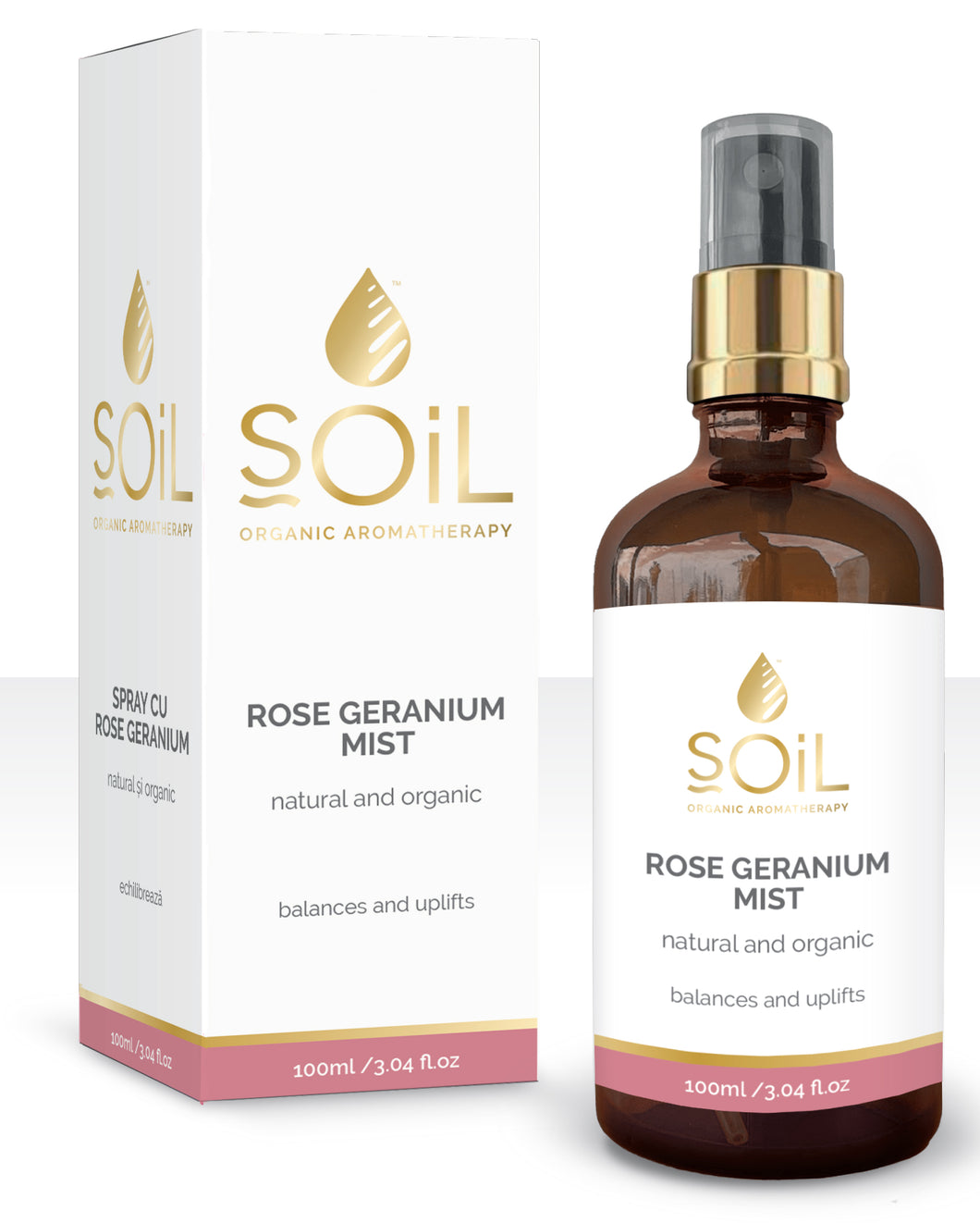 Natural and Organic Rose Geranium Mist 100ml - COMING SOON
