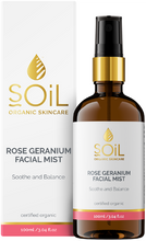 Natural and Organic Rose Geranium Mist 100ml