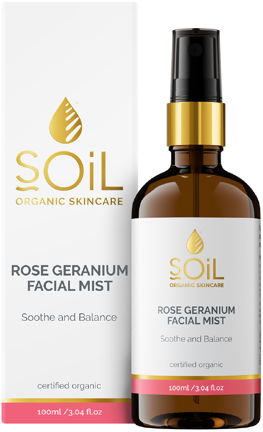 Natural and Organic Rose Geranium Mist 100ml