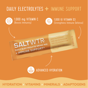 Functional Electrolyte Drink Mix - Immune Support- Wild Orange - 30 Pack