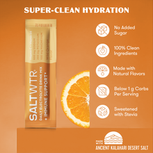Functional Electrolyte Drink Mix - Immune Support- Wild Orange - 30 Pack