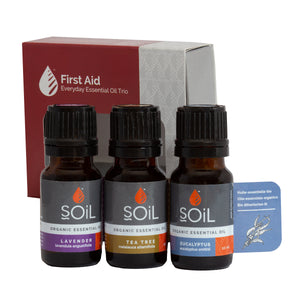 SOiL First Aid Organic Essential Oil Trio