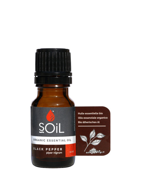 Organic Black Pepper Essential Oil (Piper Nigrum) 10ml