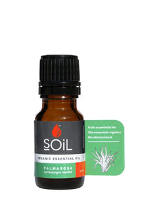Organic Palmarosa Essential Oil (Cymbopogon Martini) 10ml