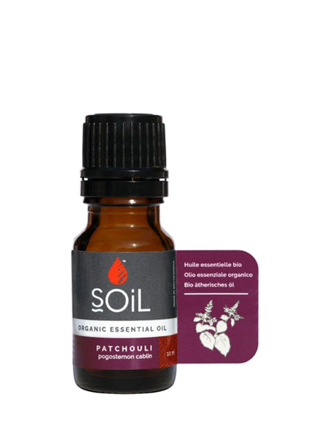 Organic Patchouli Essential Oil (Pogostemon Cablin) 10ml